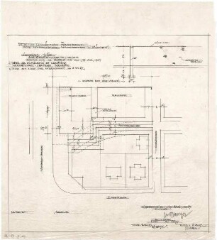 Gsaenger, Gustav; München, Romanplatz / Notburgastr.; Wohn- und Geschäftshaus Frauenhofer - Grunstücksauswechselung (Lageplan)