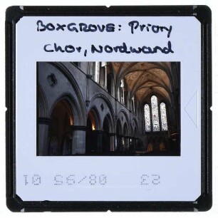 Boxgrove, Priory : Innenansicht, Chor, Nordwand