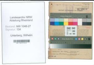 Entnazifizierung Wilhelm Unterberg , geb. 10.02.1892 (Versicherungsangestellter)