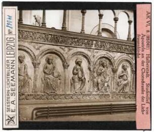 Halberstadt: Liebfrauenkirche, Chorschranke, Apostelrelief (AK VI, 8, Nr. 85041)