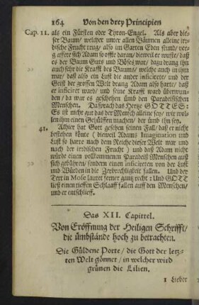 Das XII. Capittel.