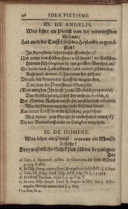 IX. De Homine.