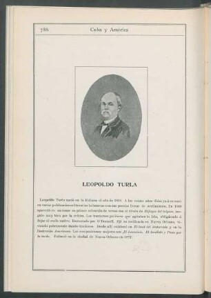 Leopoldo Turla. [Retrato y esbozo biográfico.]