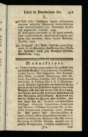 251-257, Manuskripte.