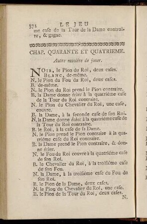 Chap. Quarante Et Quatrieme