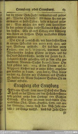 Creutzberg oder Creutzburg