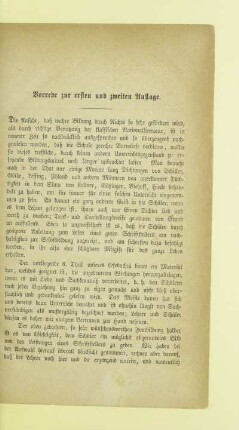 Vorrede zur ersten und zweiten Auflage