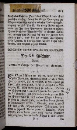 Der XV. Abschnitt. .