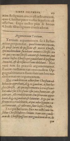 Argumentum Tertium.