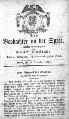47. Stück, 20. November 1865