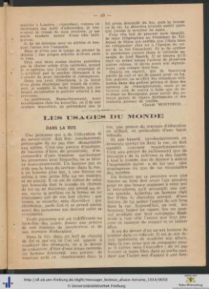 Les Usages Du Monde.