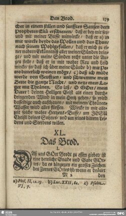 XL. Das Brod