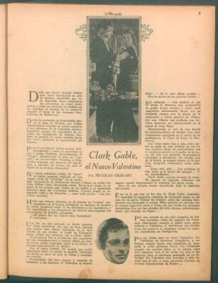 Clark Gable, el nuevo Valentino