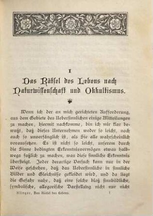 Das Rätsel des Lebens