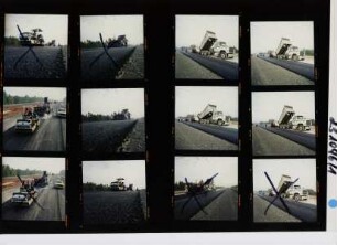 Asphaltarbeiten - Paving of I-485 Beltway, Charlotte, 1996