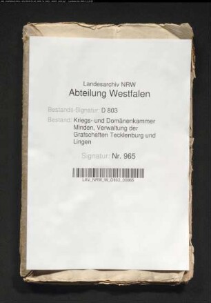 Ausgewiesene Zuschläge in den Grafschaften Tecklenburg und Lingen