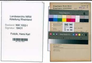Entnazifizierung Hans Karl Foitzik, geb. 31.01.1920 (Techn.Zeichner)