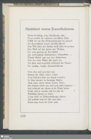 Christabend unterm Frauenkirchturme