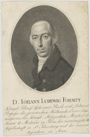Bildnis des Iohann Ludewig Formey