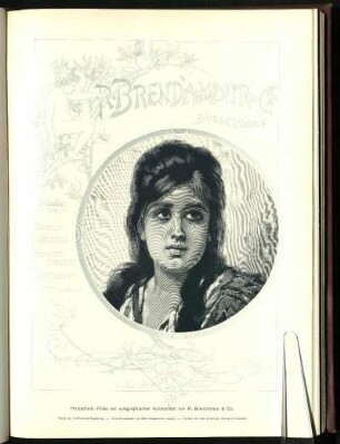 R. Brend'amour & Co. Düsseldorf. Holzschnitt-Probe der xylographischen Kunstanstalt.