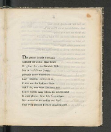 [Der Zeiten Geist ein Gedicht am Königlichen Geburtsfeste 1793 im Hörsale des akademischen Gymnasiums in Altona.]
