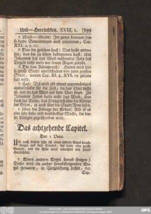 Das achtzehende Capitel.