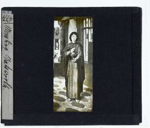 Memling, Donne Triptychon (London NG, NG6275.1-3) : Rechter Flügel, innen: Johannes der Evangelist