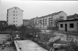 Erste Phase der Bebauung des Beiertheimer Feldes.