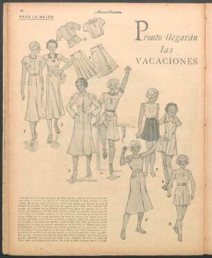 Pronto llegarán las vacaciones [Dibujos] : Para la mujer