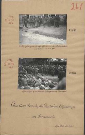 Besichtigung der französ. Gefangenen in Chaumont