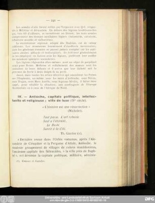 IV. — Antioche, capitale politique, intellectuelle et religieuse ; ville de luxe (IVe siècle).