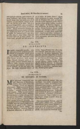 Cap. XVIII. Spanhemius. De Sirenibus In Nummis