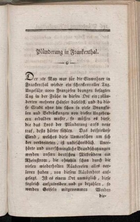 Plünderung in Frankenthal