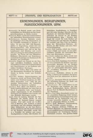 Ernennungen, Berufungen, Auszeichnungen, usw.