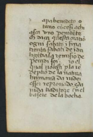 Gebete mit Ablässen der Päpste Benedikt VIII. und Bonifatius VI., ital.