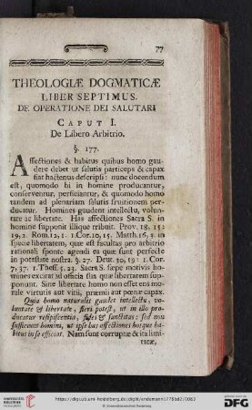Liber septimus: De operatione dei salutari