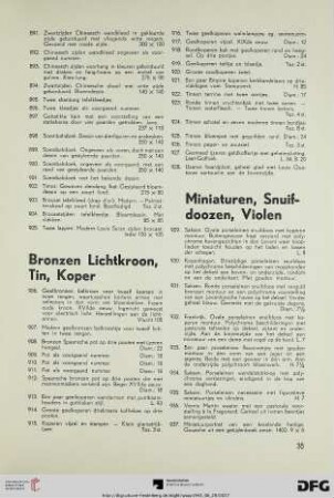 Miniaturen, Snuifdoozen, Violen (Nr. 929-950)