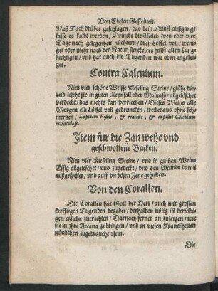 Von den Corallen.