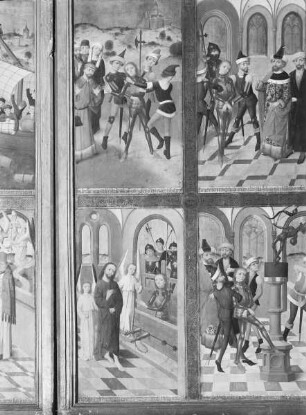 Hauptaltar — Szenen aus dem Leben der Heiligen Nikolaus und Viktor — Szenen aus der Viktorslegende