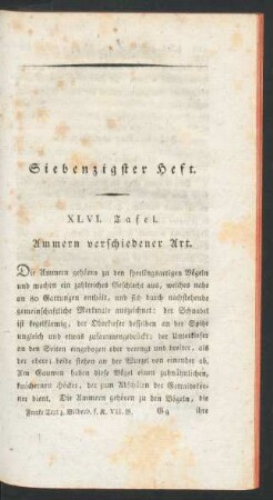 Siebenzigster Heft.
