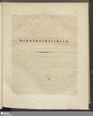 Schulnachrichten : [Jahresbericht über die Königl. Landesschule zu Grimma. Michael 1834-1835]
