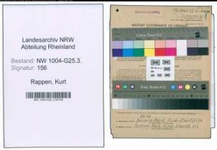 Entnazifizierung Kurt Rappen , geb. 04.11.1904 (Metzger)