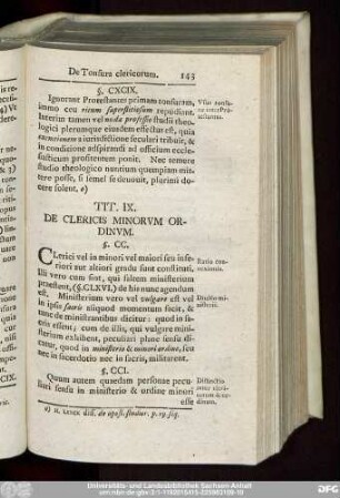 Tit. IX. De Clericis Minorum Ordinum.