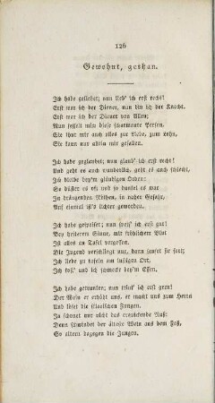 Gewohnt, gethan.