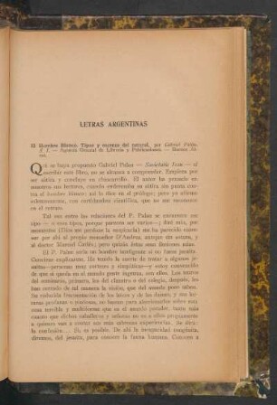 Letras argentinas