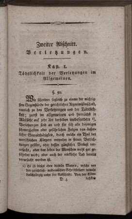 Zweiter Abschnitt. Verletzungen.