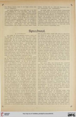 Sprechsaal