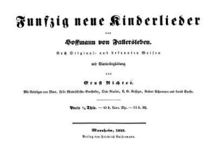 Funfzig neue Kinderlieder