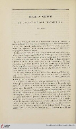 Bulletin mensuel