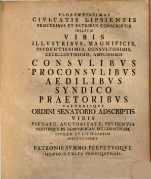 De Facvltatibvs Ecclesiae Christianae Earvmqve Vsv Ante Constantinvm M. Dispvtatio